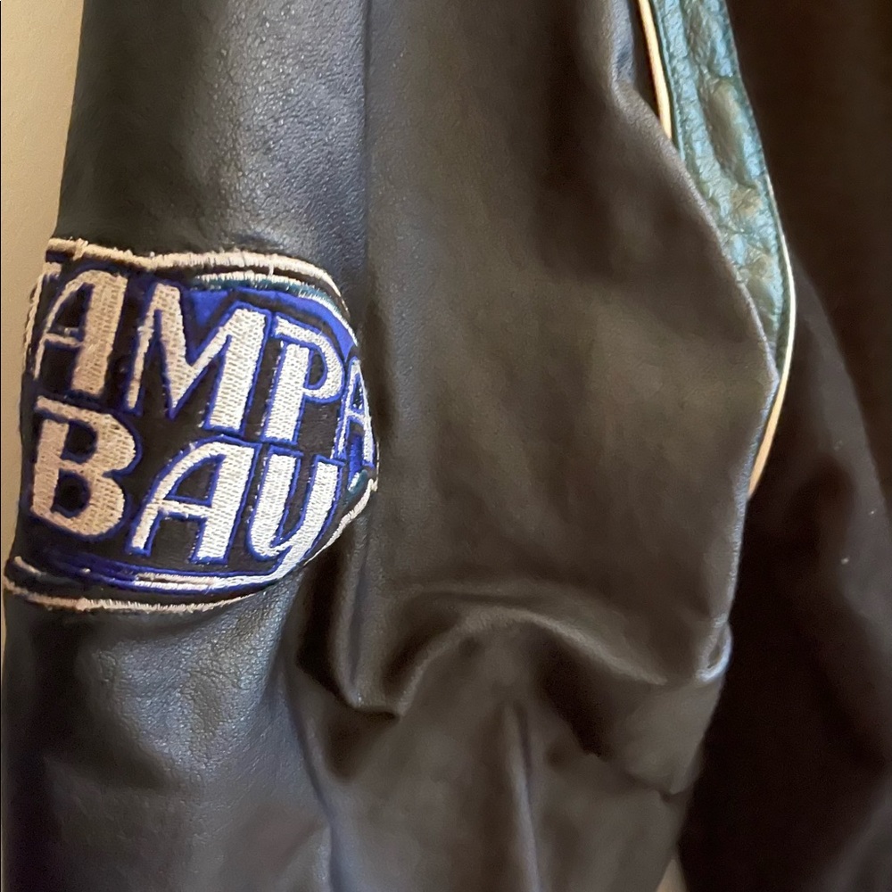 Tampa Bay Jacket Black and green also reversible large